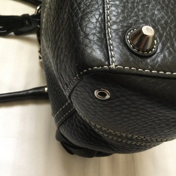 Coach Hampton Carryall F13084 Black Pebbled Leather - Picture 16 of 16